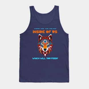 Howling wolf t shirt Tank Top